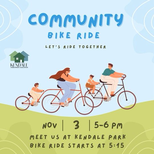 A flyer for the Community Bike Ride