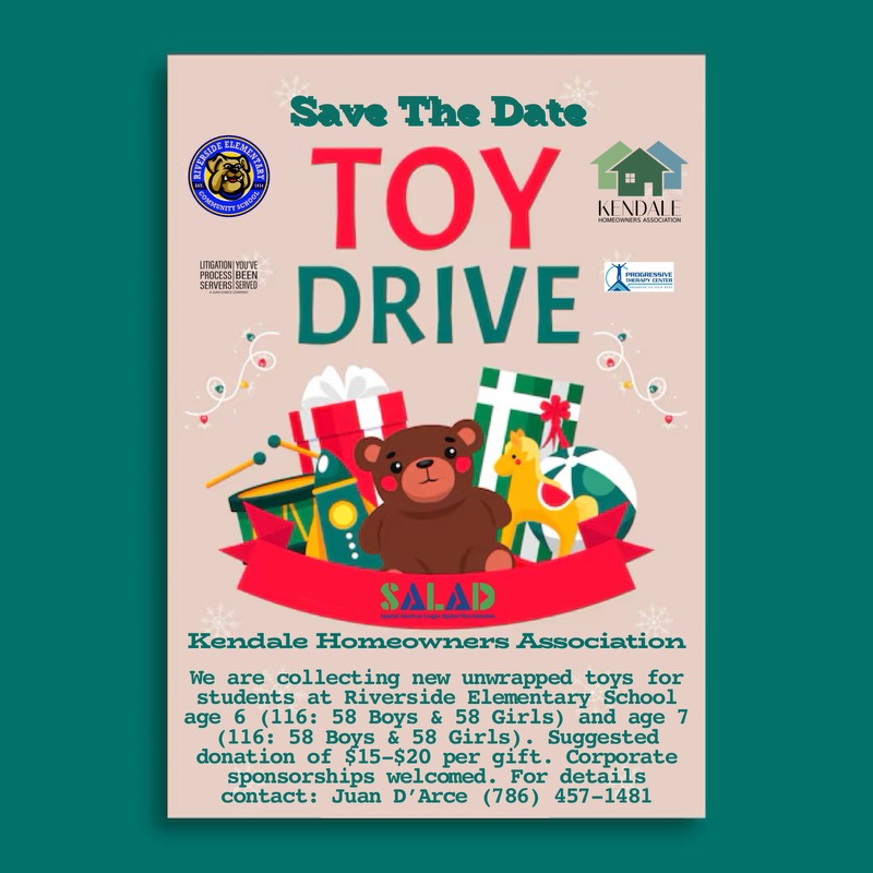 A flyer for the Holiday Toy Drive
